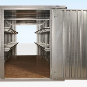 19 ft 8 in x 6 ft 11 in End-Linked Flat Pack Container Bundle (Galvanized)