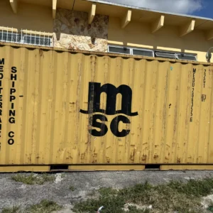 20ft Conex Storage Container – Yellow/Gold