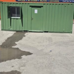 20ft x 8ft Anti-Vandal Open Plan Office (Green)