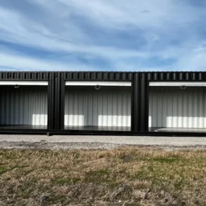 40ft Shipping Container with 3 Roll-Up Side Doors