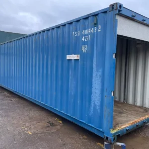 40ft Shipping Container with Roll-Up Door, Electrics & Lights
